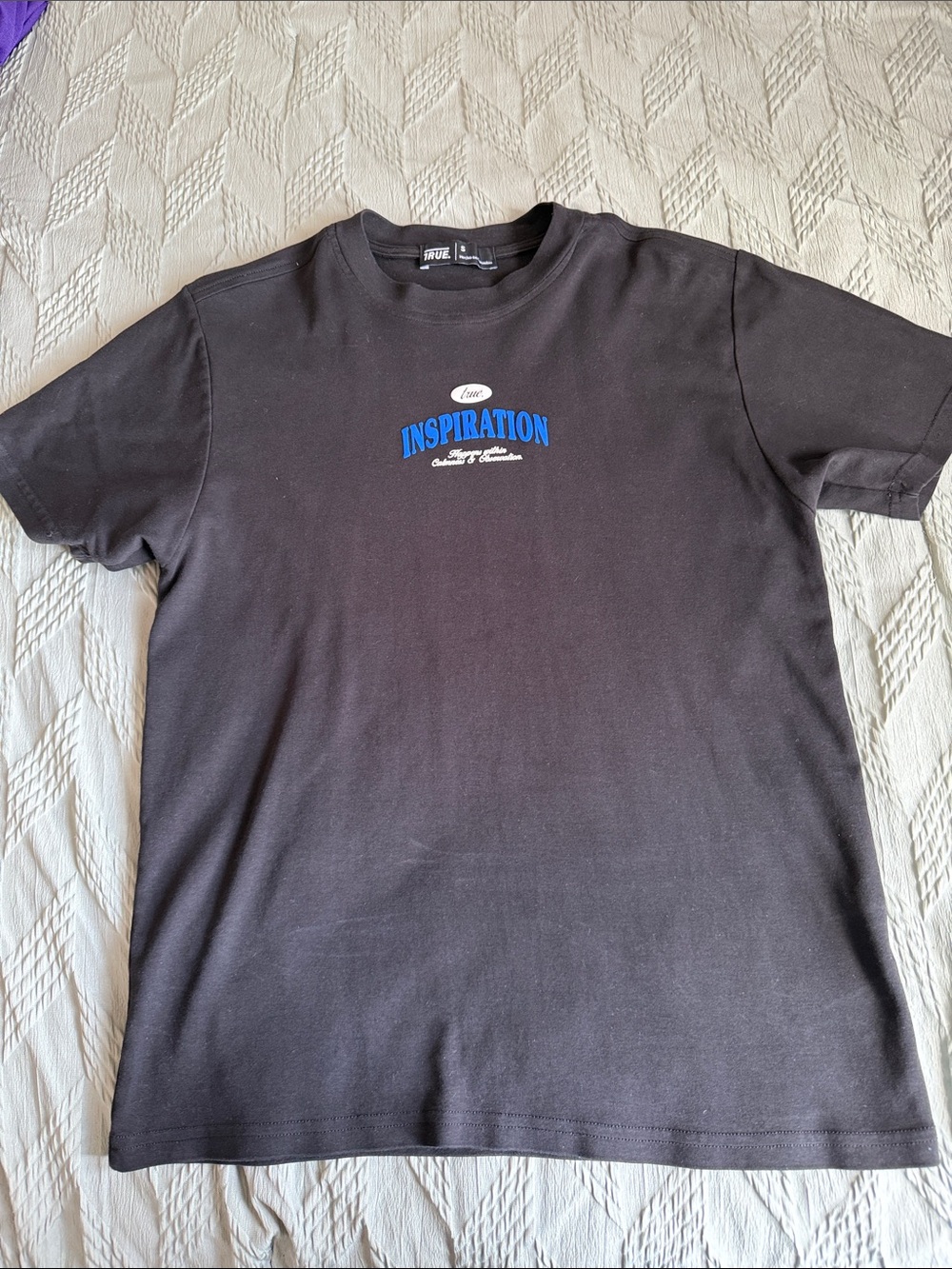 Inspiration Logo Short-Sleeve Tee - Black with Blue Logo